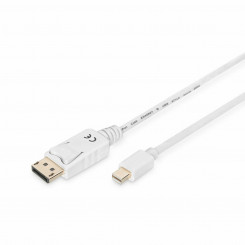 Кабель Mini DisplayPort-DisplayPort Digitus AK-340102-020-W Белый, 2 м