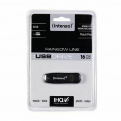 USB-pulk INTENSO Rainbow Line 16 GB Must 16 GB USB-pulk