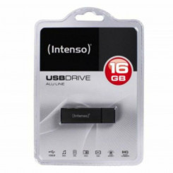 USB-накопитель INTENSO ALU LINE 16 ГБ Антрацитовый серый USB-накопитель 16 ГБ