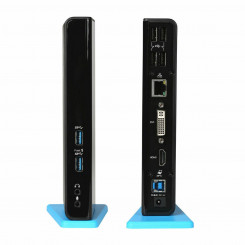 USB-jaotur i-Tec USB 3.0 Dual Docking Station HDMI DVI Must