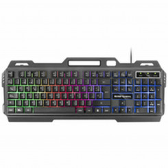Gaming Keyboard Mars Gaming MK120ES Black Black/Grey Spanish Qwerty RGB