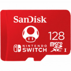 Mikro SD Kaart SanDisk SDSQXAO-128G-GNCZN Rojo/Blanco Punane 128 GB Micro SDXC