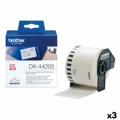 Принтер этикеток Brother DK-44205 62 мм x 30,48 м, черный/белый (3 шт.)