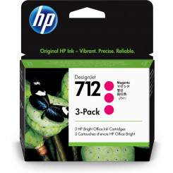 Оригинальный картридж HP Packete de 3 Tinta HP DesignJet 712, пурпурный, 29 мл
