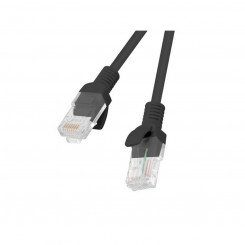Жесткий сетевой кабель UTP категории 6 Lanberg PCU6-10CC-0050-BK, черный, 50 см
