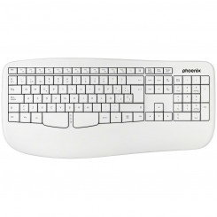 Беспроводная клавиатура Phoenix K201 White, испанская Qwerty