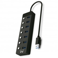 USB-jaotur Ewent EW1147 Must