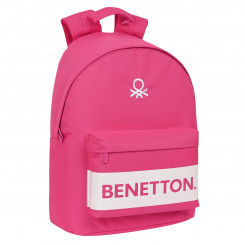 Laptop Backpack Benetton benetton Fuchsia pink (31 x 41 x 16 cm)