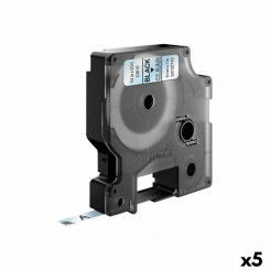Lamineeritud Lint Sildimasinatele Dymo D1 43610 6 mm LabelManager™ Must Läbipaistev (5 Ühikut)