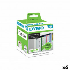 Label roll Dymo 99019 59 x 190 mm LabelWriter™ White Black (6 Units)
