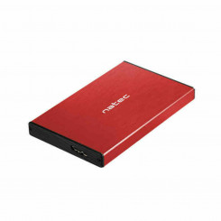 Kõvaketta Ümbris Natec NKZ-1279 Must Punane USB Micro USB USB 3.2