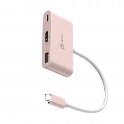USB-концентратор j5create JCA379ER-N Розовый