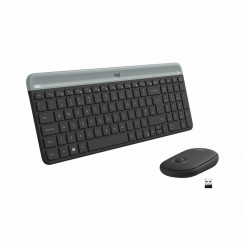 Клавиатура и мышь Logitech 920-009198 Черный Серый Графитовый Серый Испанский Qwerty