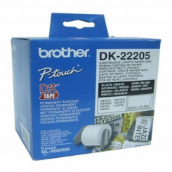 Непрерывная бумага для принтеров Brother DK-22205 Белая