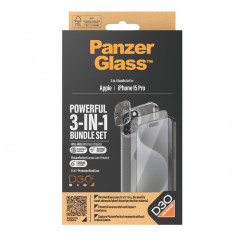 Защитное стекло для экрана мобильного телефона Panzer Glass B1173+2810 Apple iPhone 15 Pro