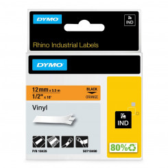 Laminated Ribbon for Label Makers Dymo 18435 Orange/Black