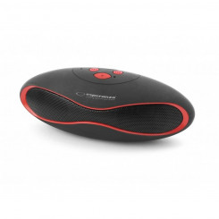 Portable Bluetooth Speakers Esperanza TRIVAL Black Black/Red