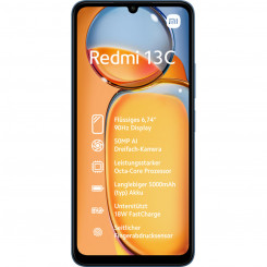Смартфоны Xiaomi Redmi 13C 6.7 ARM Cortex-A55 MediaTek Helio G85 4 ГБ ОЗУ 128 ГБ Синий Черный