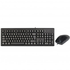 Keyboard and Mouse A4 Tech KM-720620D Black English QWERTY Qwerty US