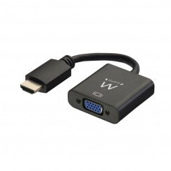 HDMI-VGA Audioadapteriga Ewent EW9864 0.23 m Must