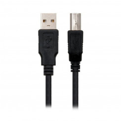 USB 2.0 A-USB B Kaabel NANOCABLE 10.01.0102-BK Должен 1 м