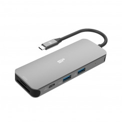 USB Hub Silicon Power SR30 Gray
