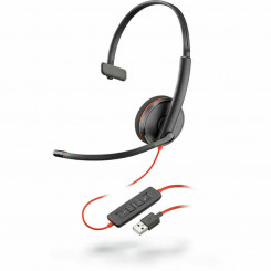Headphones with Microphone Poly 209744-201 Black Red