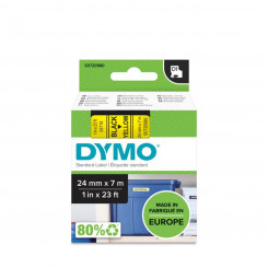 Laminated tape for labeling machines Dymo S0720980 Black 24 mm