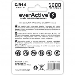 Rechargeable Batteries EverActive EVHRL14-5000 1.2 V