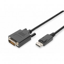 DisplayPort-DVI Kaabel Digitus AK-340301-020-S Must 2 m