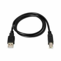 USB 2.0 A-USB B Kaabel NANOCABLE 10.01.0105-BK Must 4,5 m
