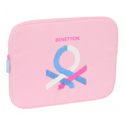 Sülearvuti Kaaned Benetton Pink Roosa 15,6'' 39,5 x 27,5 x 3,5 cm