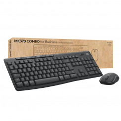 Keyboard and Mouse Logitech MK370 Graphite Gray German QWERTZ