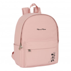 Laptop Backpack Minnie Mouse Teen Misty Pink 31 x 40 x 16 cm
