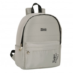 Рюкзак для ноутбука Minnie Mouse Teen Sand Светло-серый 31 x 40 x 16 см