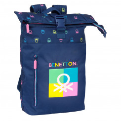 Laptop Backpack Benetton Cool Sea blue 28 x 42 x 13 cm