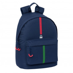 Рюкзак для ноутбука Benetton Италия Морской синий 31 x 41 x 16 см