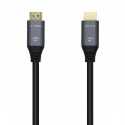 HDMI Cable Aisens Black Black/Grey 2 m