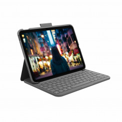 Чехол для iPad + клавиатура Logitech 920-011426 Серый, испанский Qwerty
