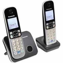 Беспроводной телефон Panasonic KX-TG6812FRB Серый Черный/Серебристый