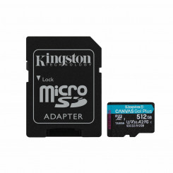 MicroSD Mälikaart koos Adapteriga Kingston SDCG3/512GB Klass 10 UHS-I 512 GB