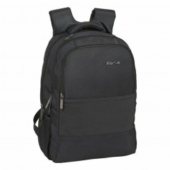 Backpack for Laptop and Tablet with USB Output Safta 15.6'' Black 30 x 43 x 16 cm
