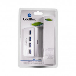 USB-хаб CoolBox COO-HU4ALU3 Алюминий (4 порта)