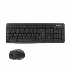 Клавиатура и мышь CoolBox COO-KTR-02W Черный Испанский Испанский Qwerty