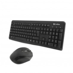 Клавиатура и мышь CoolBox COO-KTR-02W, испанская Qwerty