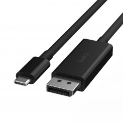 USB-C-kaabel-DisplayPort Belkin AVC014BT2MBK Must 2 m
