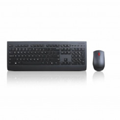 Keyboard and Wireless Mouse Lenovo 4X30H56823 Black Spanish Spanish Qwerty