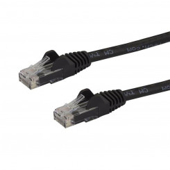 Жесткий сетевой кабель UTP категории 6 Startech Cable de Red Cat6 с разъемами Snagless RJ45 — 30,4 м, черный, черный