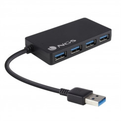 USB-jaotur NGS IHUB3.0 Must 480 Mbps (1 Ühikut)