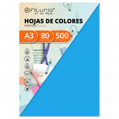 Printing paper Fabrisa A3 500 Sheets Turquoise blue